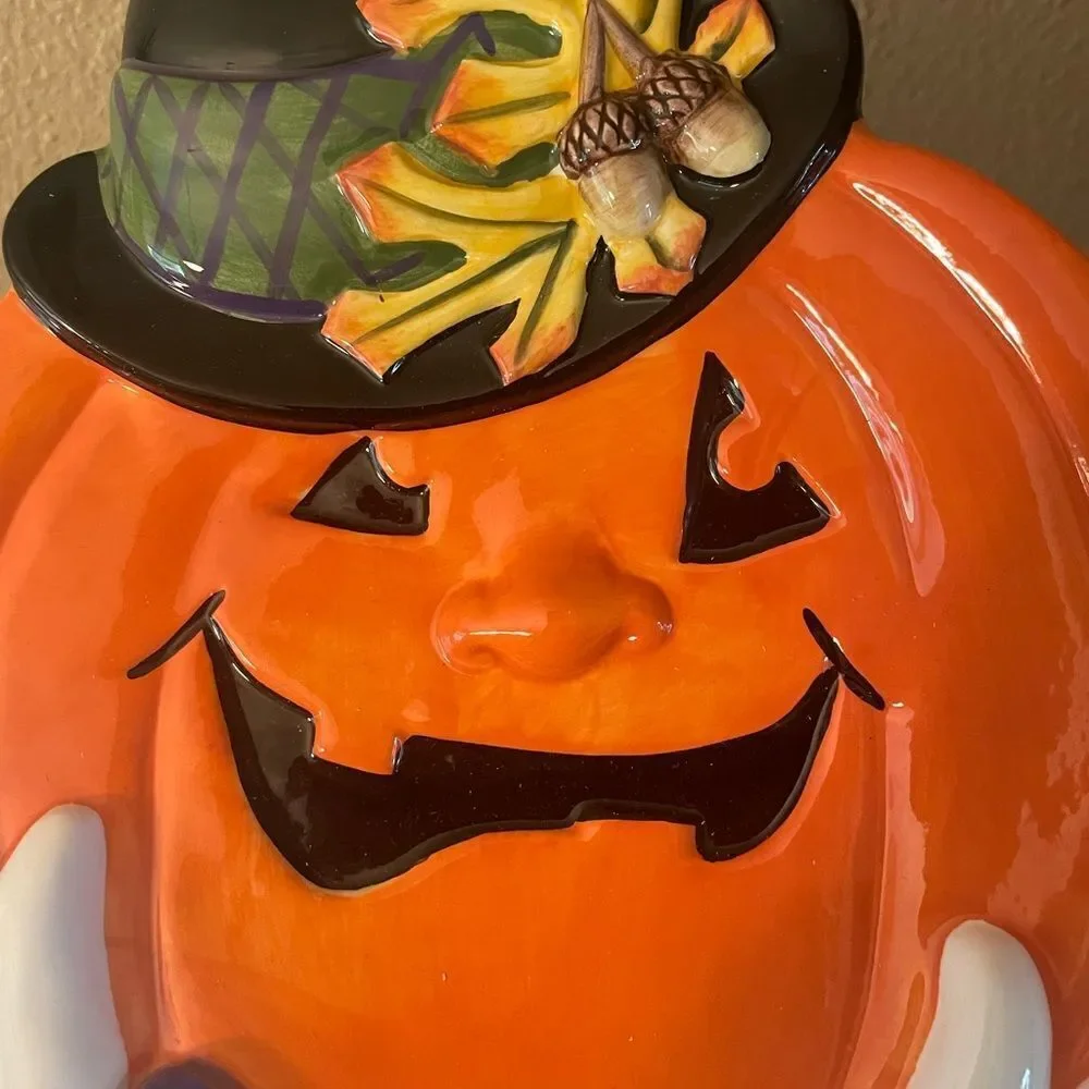 Fitz and Floyd Derby Pumpkin Plate